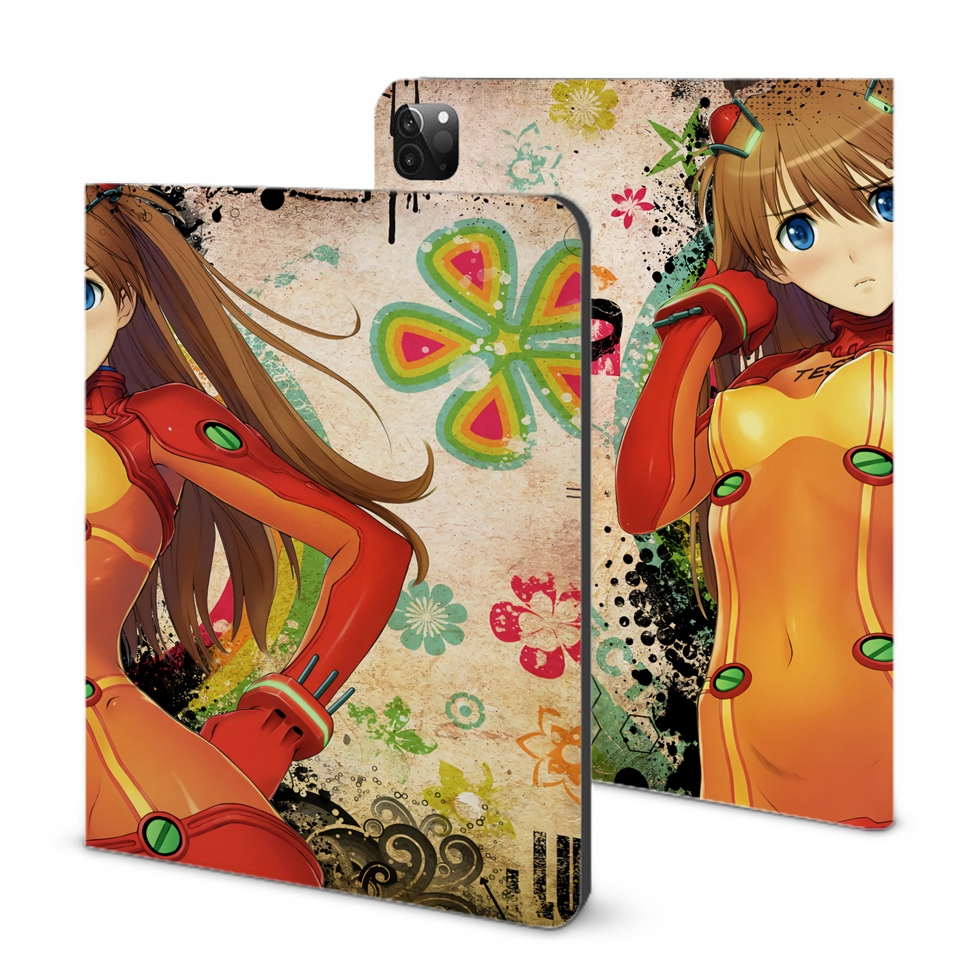 （画像用） EVA 新世紀エヴァンゲリオン IPadケース ペンホルダー付き ブックスタイルデザイン